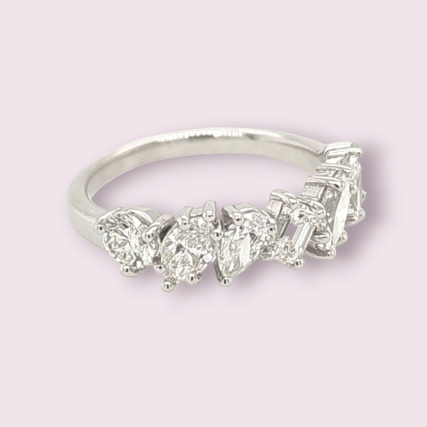 Multi shape Diamond band
