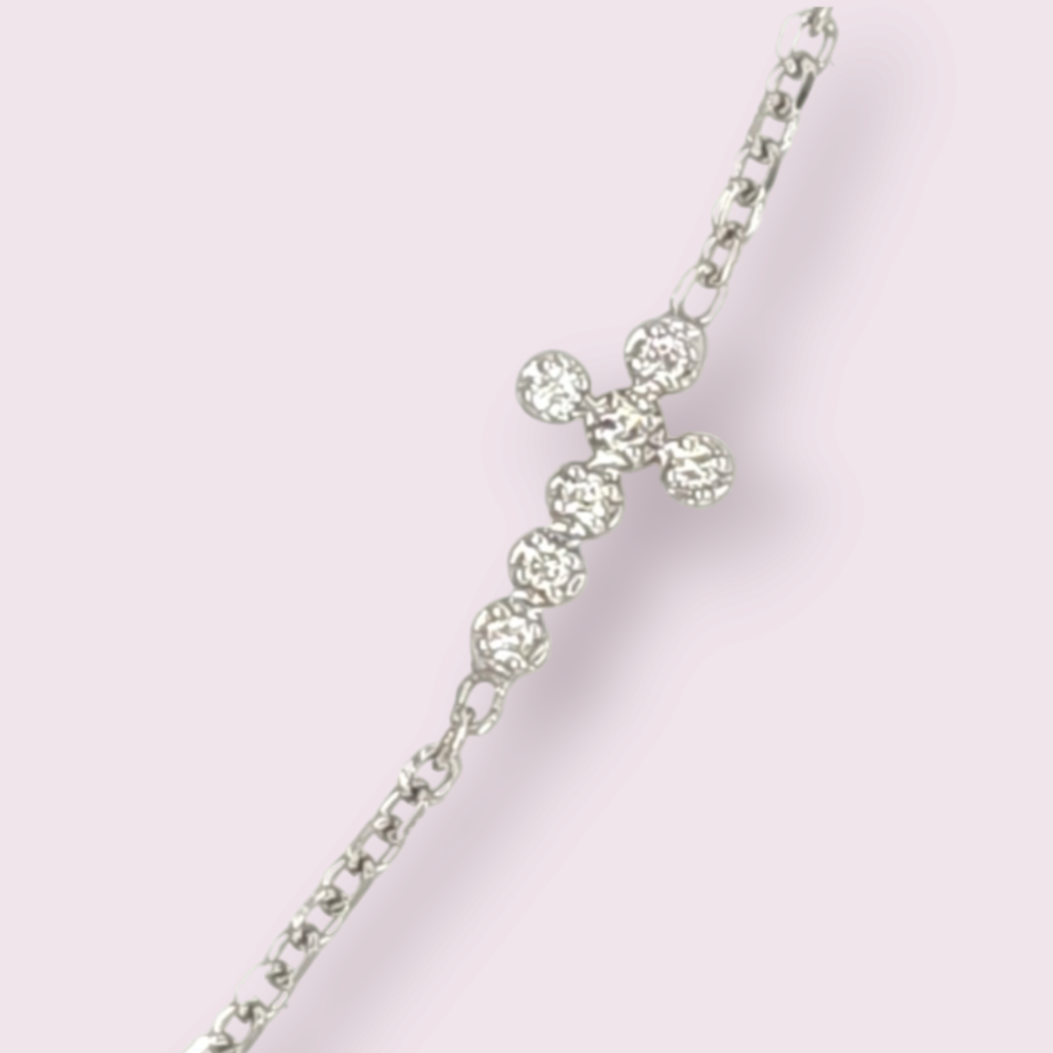 Diamond Cross Bracelet