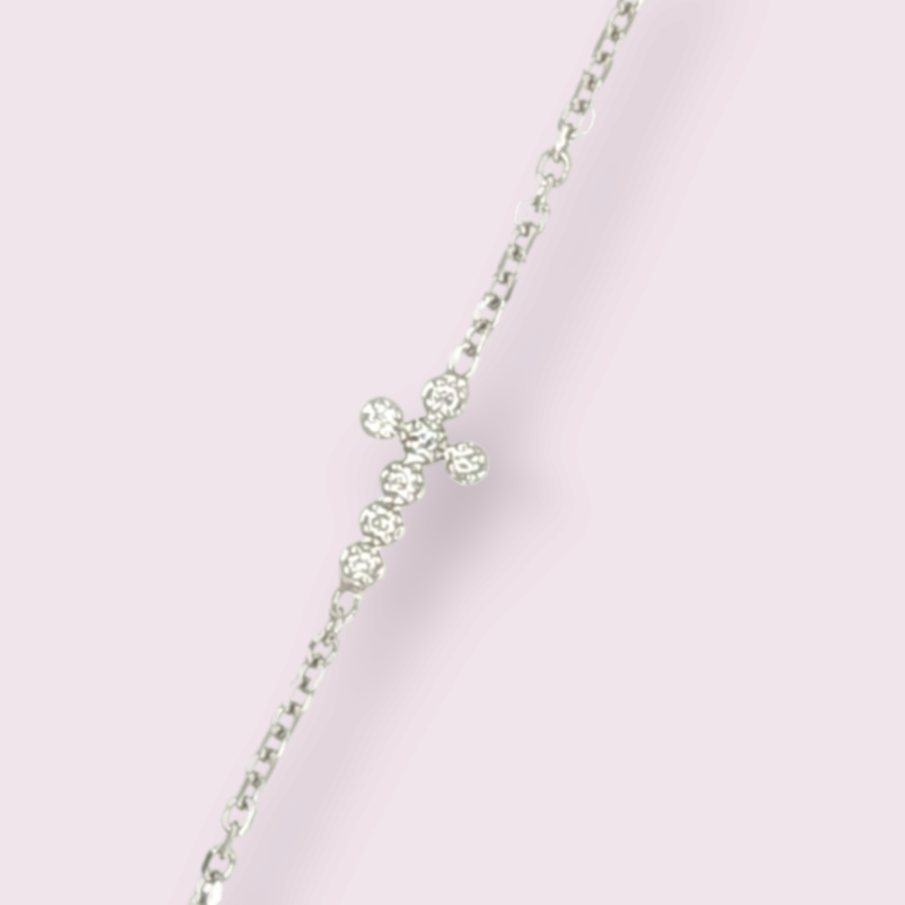 Diamond Cross Bracelet