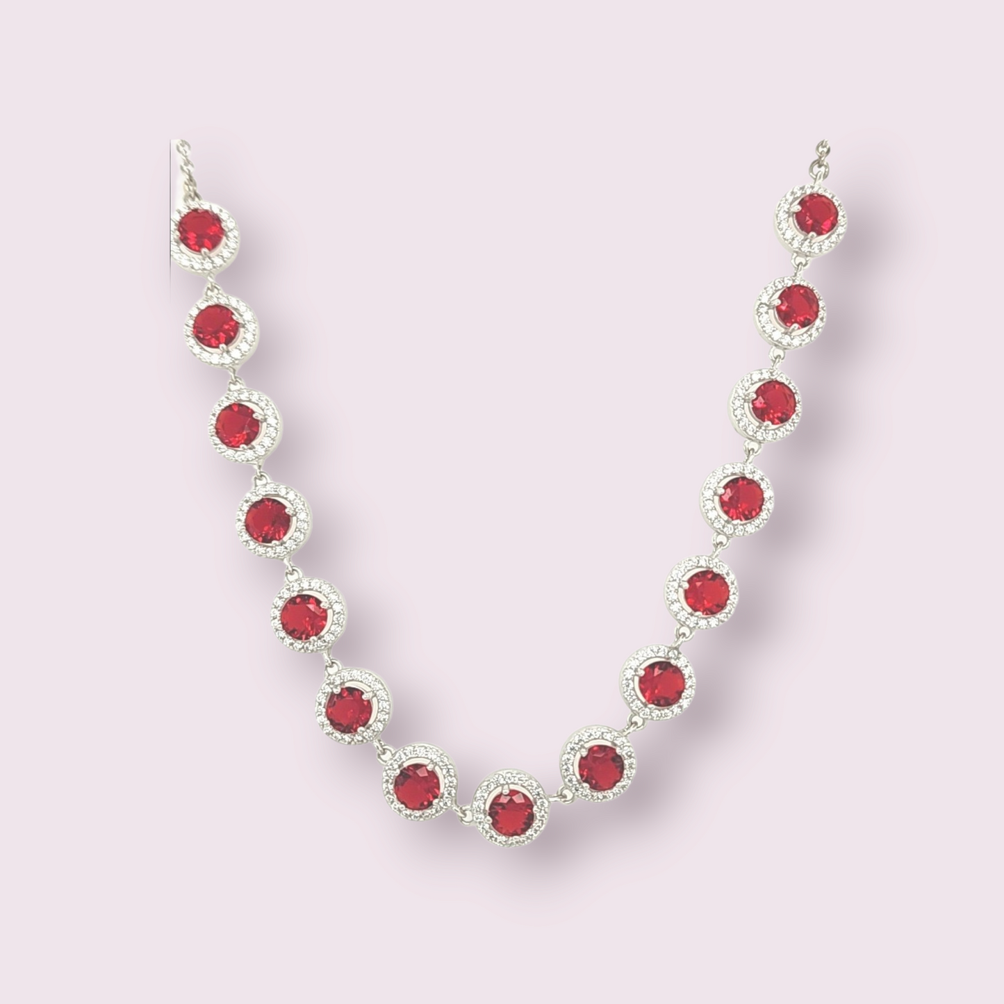 Color Stone & Cubic Zirconia Necklace