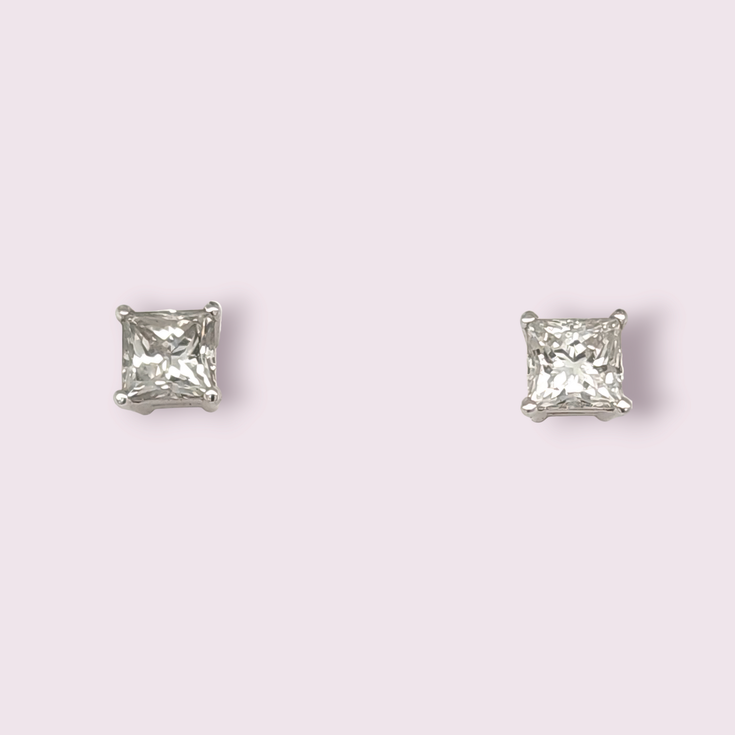 Princess cut lab diamonds