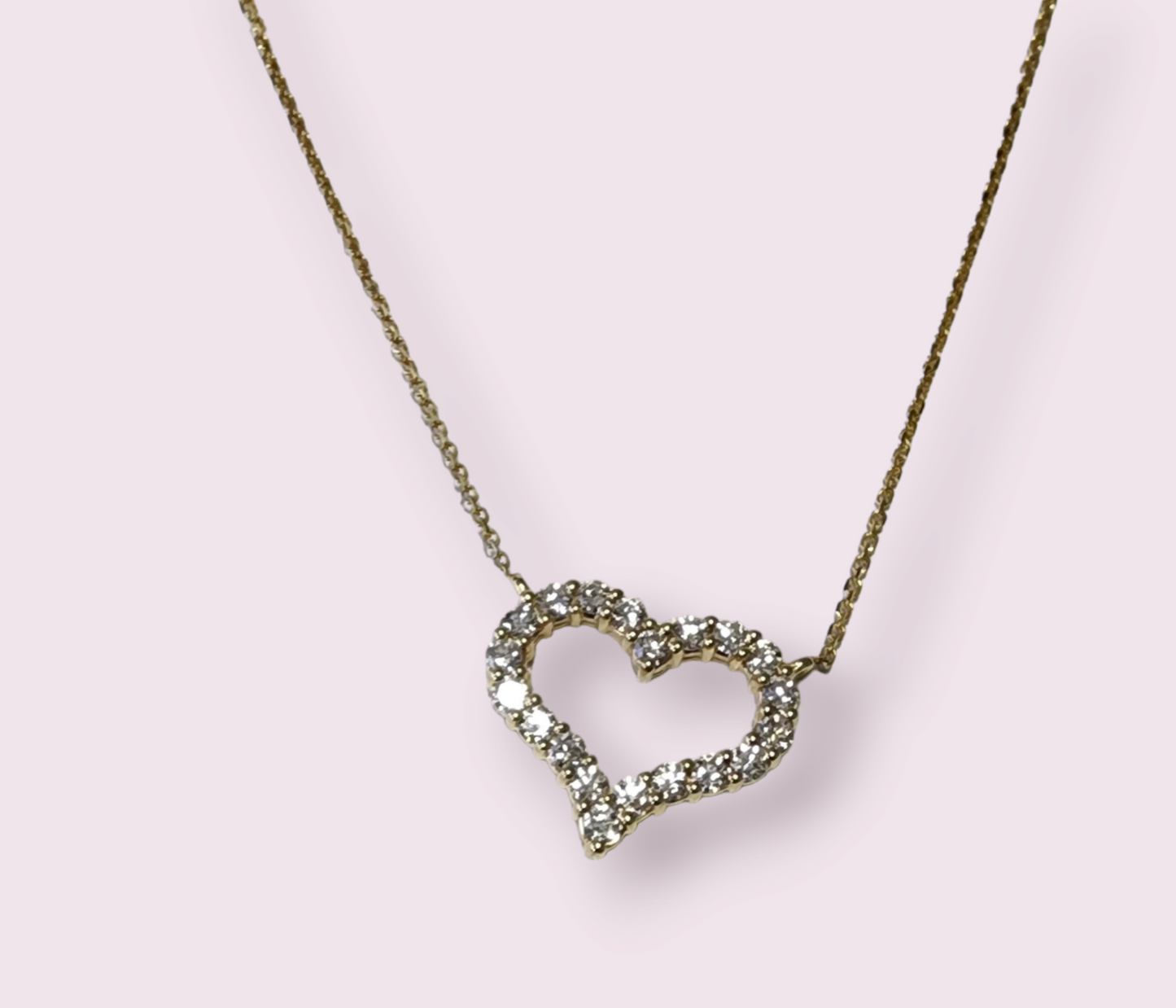 Open heart necklace