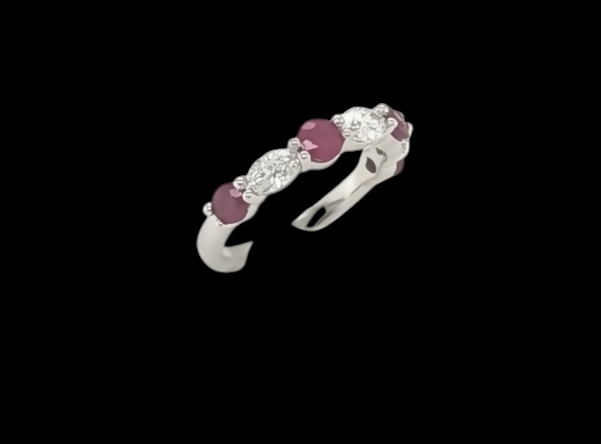 Diamond and Ruby ring