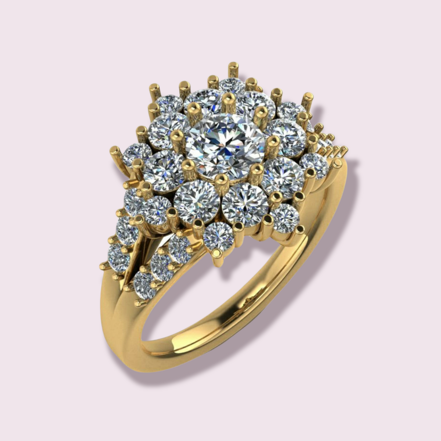 Diamond Cluster ring
