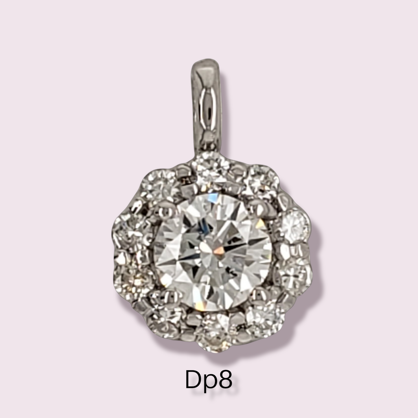 Cluster Diamond pendant