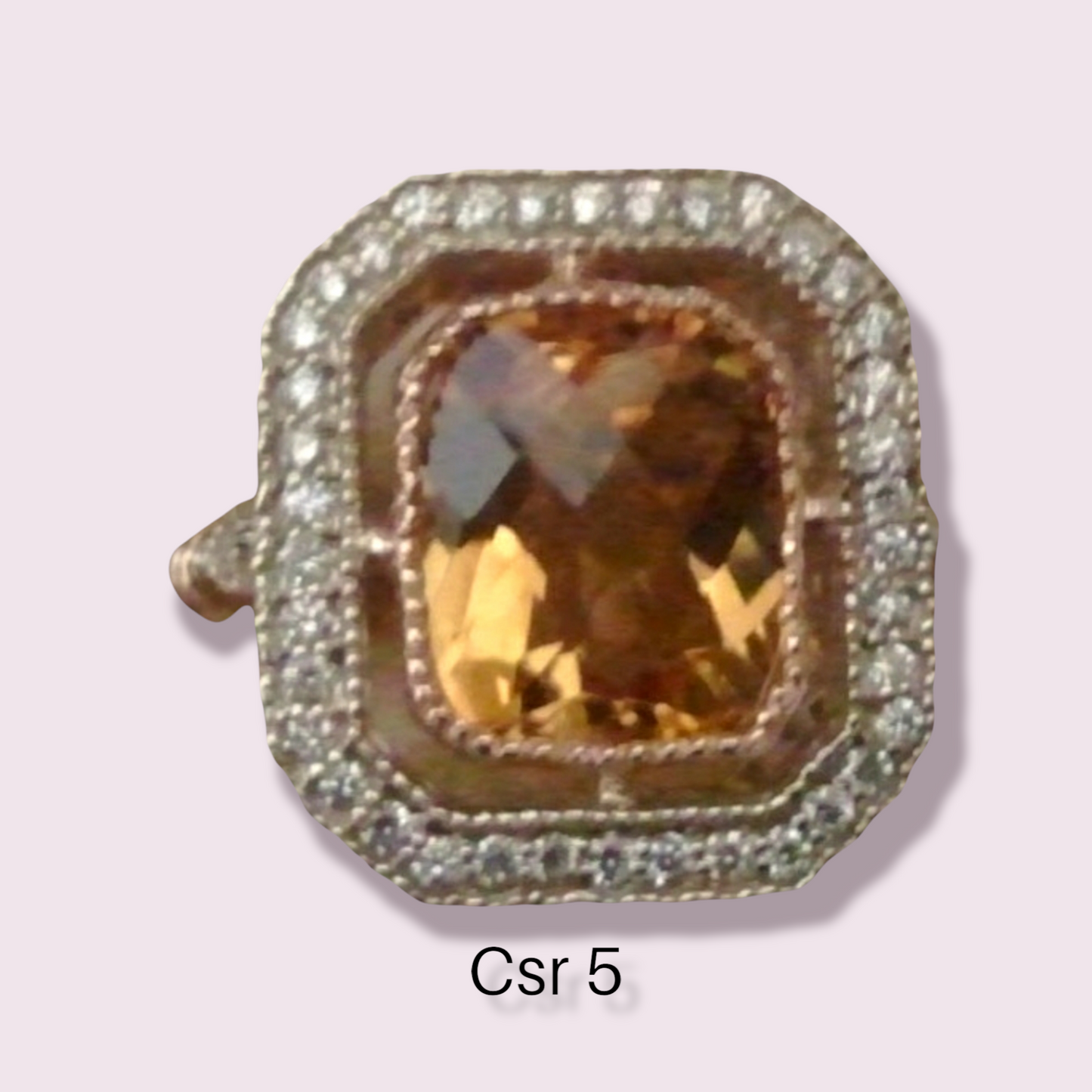 Citrine emerald center