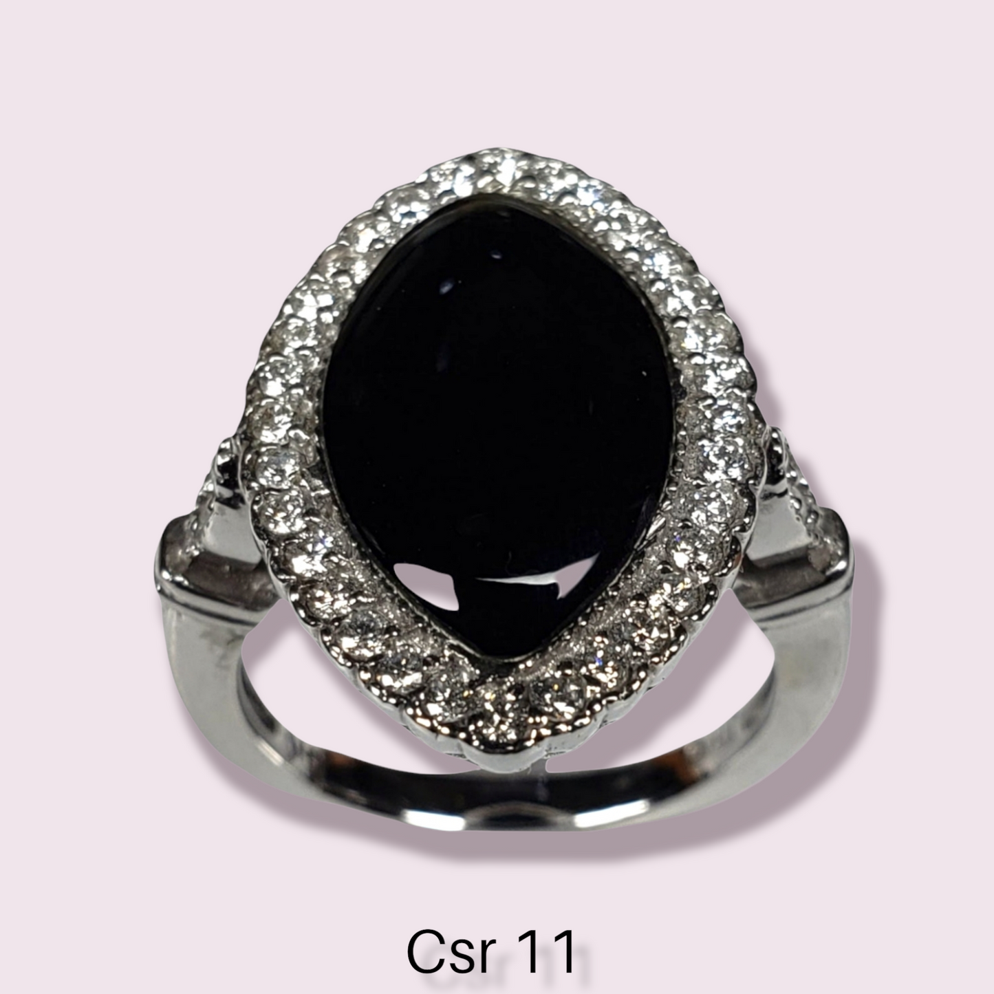 Onyx/Diamond ring