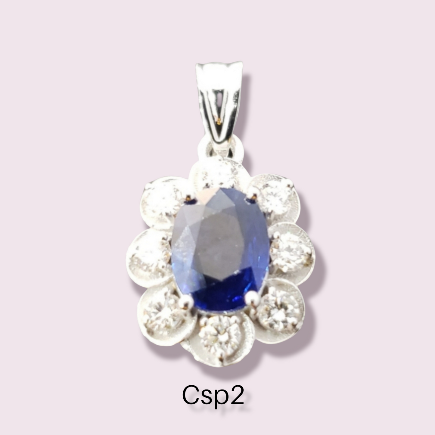Sapphire/Diamond pendant