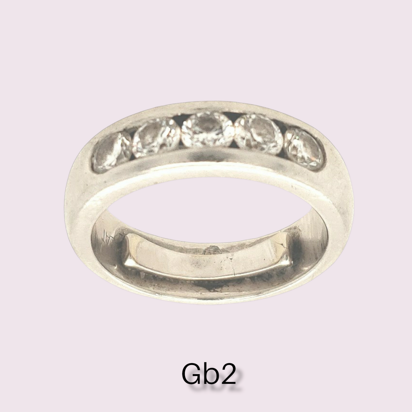 Platinum diamond band