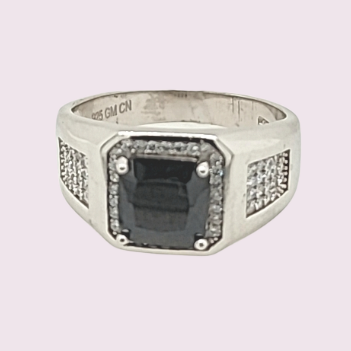 Blue sapphire mans ring