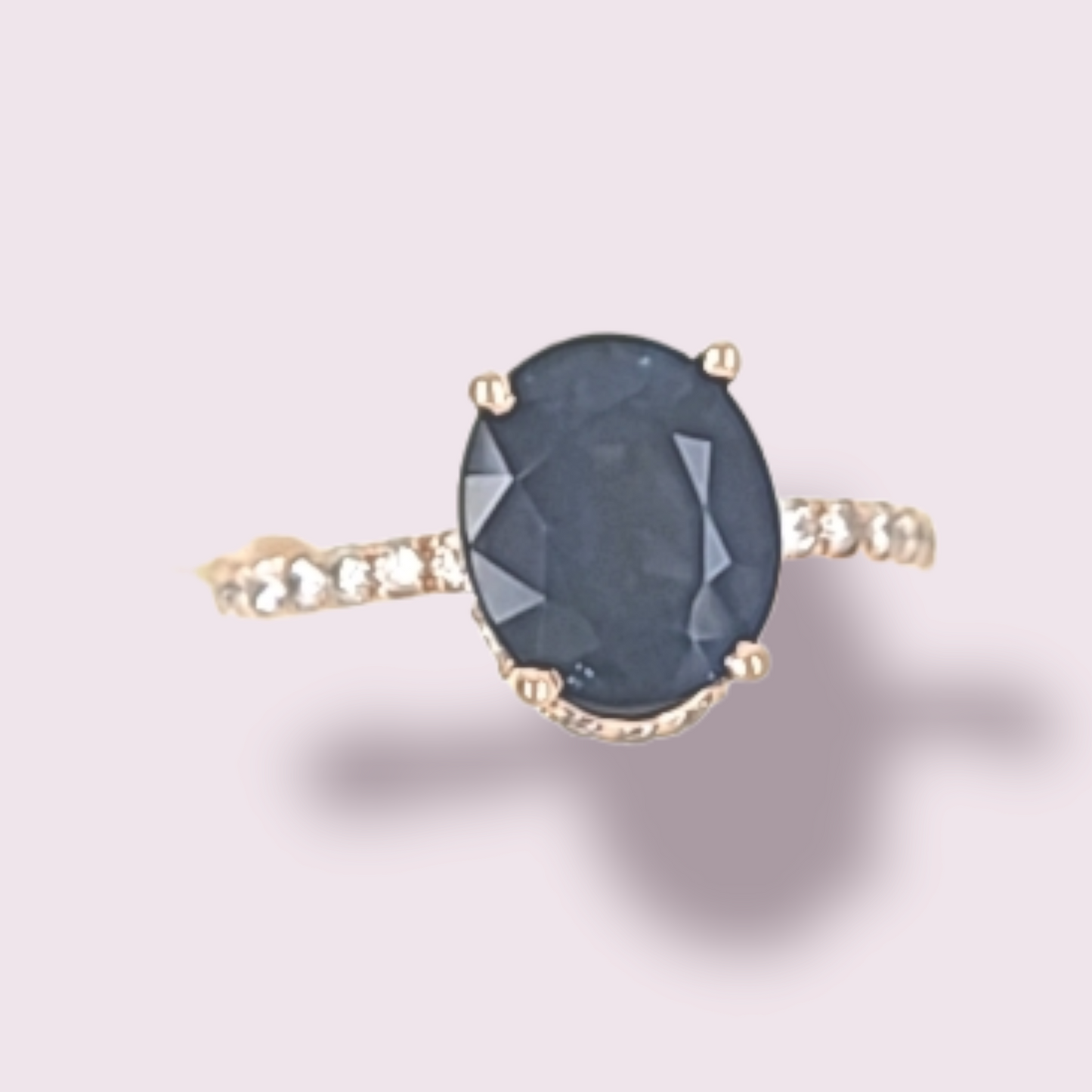 Oval Sapphire and diamond ring